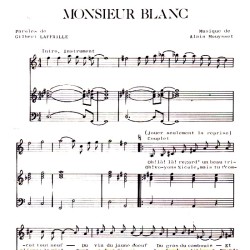 Score "Monsieur Blanc" Gilbert Laffaille