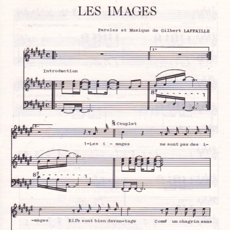 Score "Les images" Gilbert Laffaille